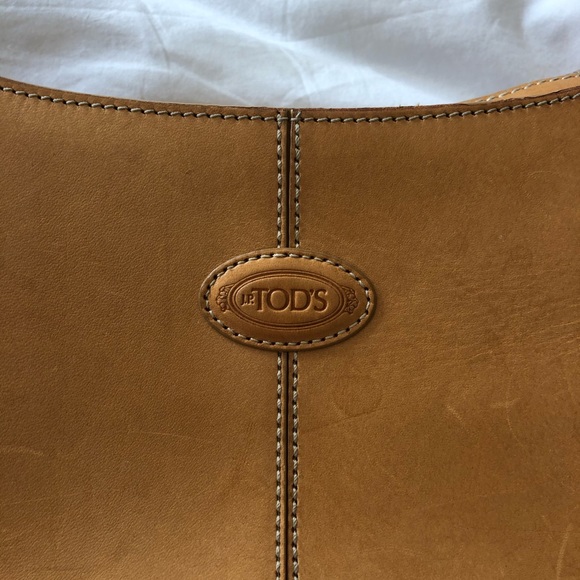 Tod’s brown leather tote bag with buckles - Picture 3 of 5